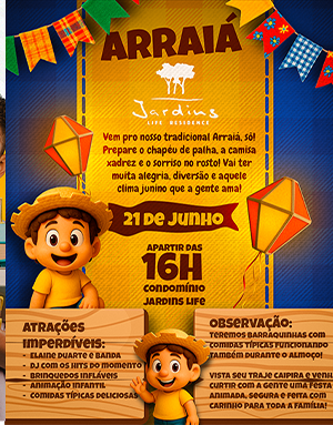 Arraiá Jardins Life Residence